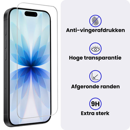 Screenprotector van gehard glas voor iPhone 17 met volledige dekking