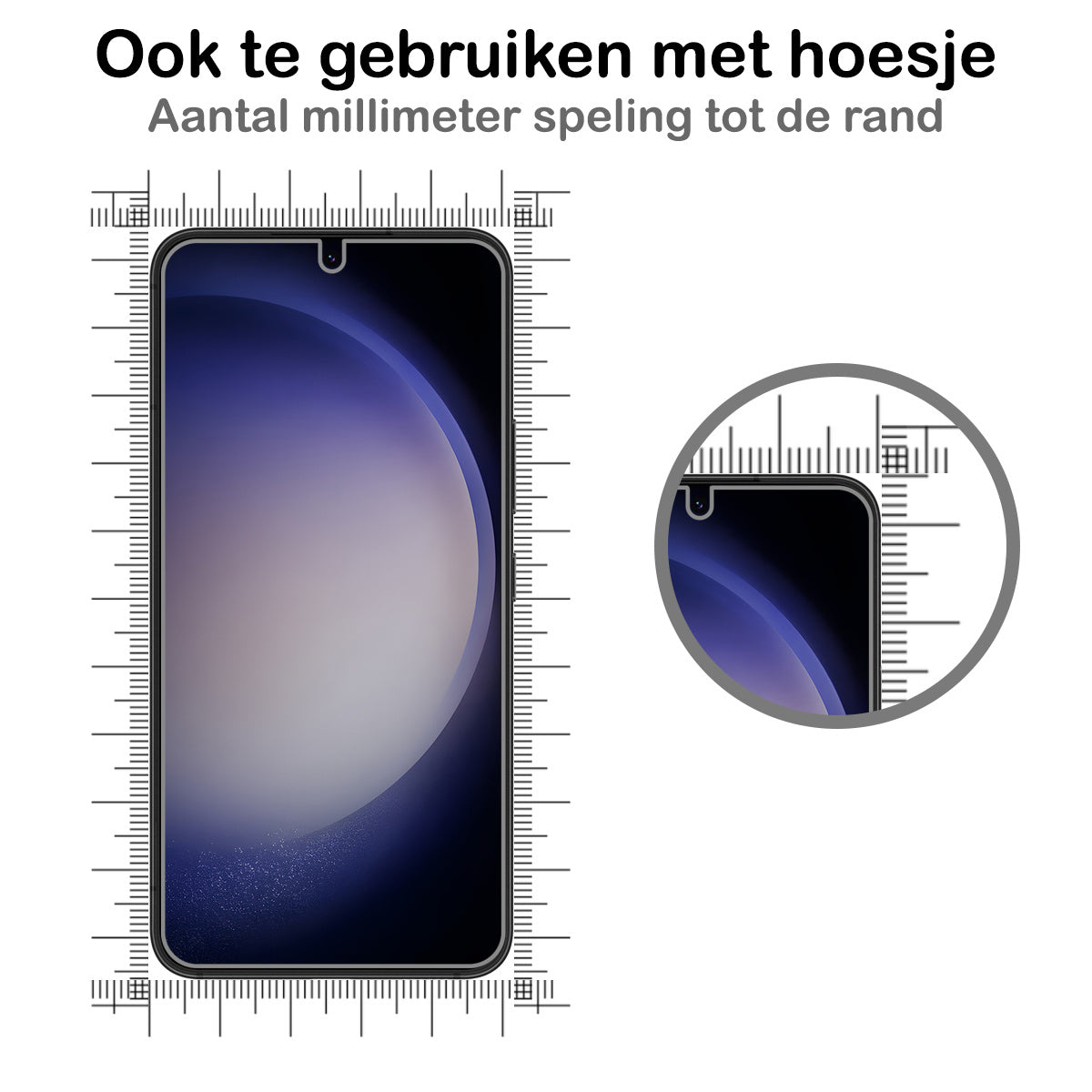 Glazen Screenprotector met Krasbescherming Geschikt voor Samsung Galaxy S23 Plus