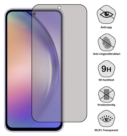 Gehard glas privacy screenprotector voor Samsung Galaxy A54