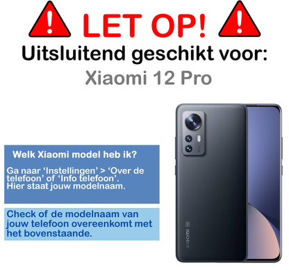 Gehard glas screenprotector voor Xiaomi 12 Pro met zwarte randen
