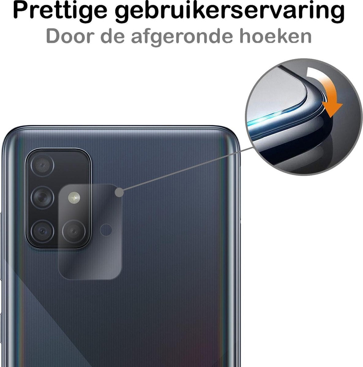 Camera Screenprotector van Gehard Glas voor Samsung Galaxy A71