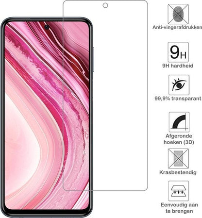 Gehard glazen screenprotector voor Xiaomi Redmi Note 9 Pro