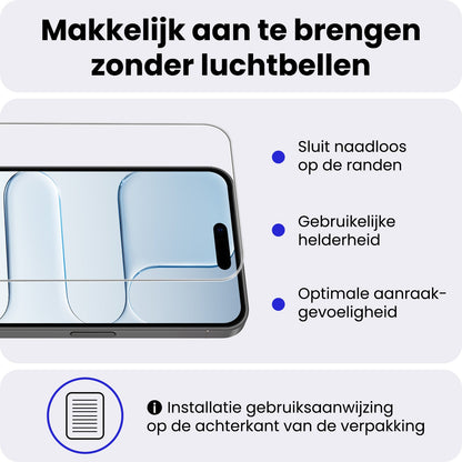 Glazen screenprotector voor iPhone Air met volledige dekking