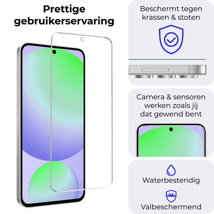 Screenprotector van gehard glas met antikraslaag voor Samsung Galaxy S24 FE