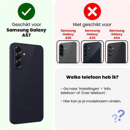 Gehard glazen screenprotector voor Samsung A57