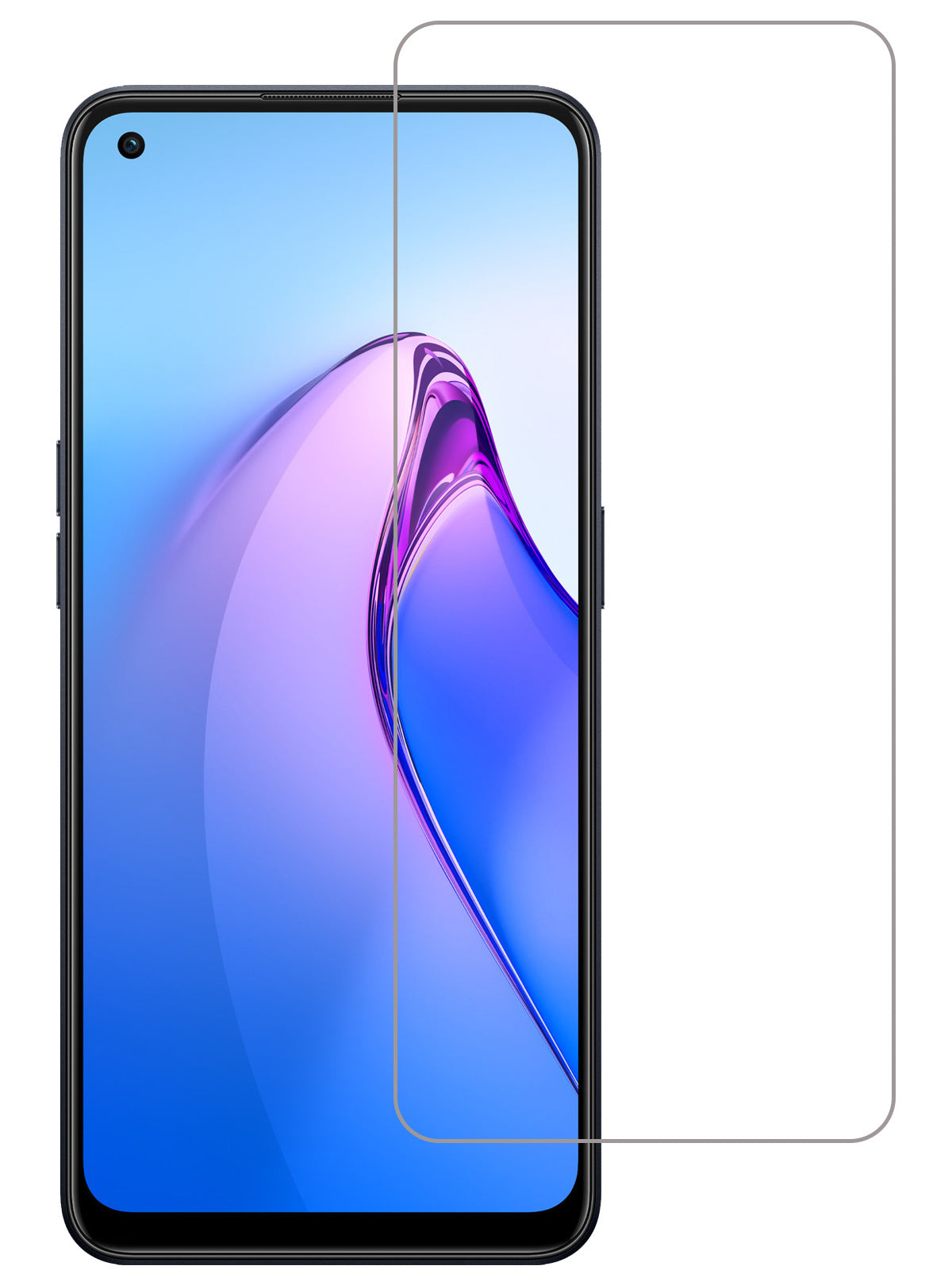 Gehard glazen screenprotector voor OPPO Reno 8 Pro met antikraslaag