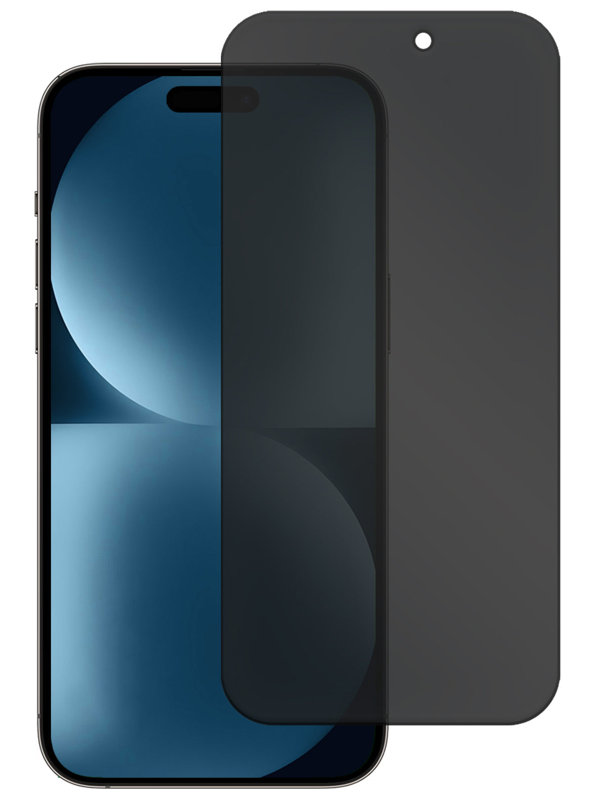 Screenprotector van gehard glas met privacyfilter voor iPhone 15 Plus