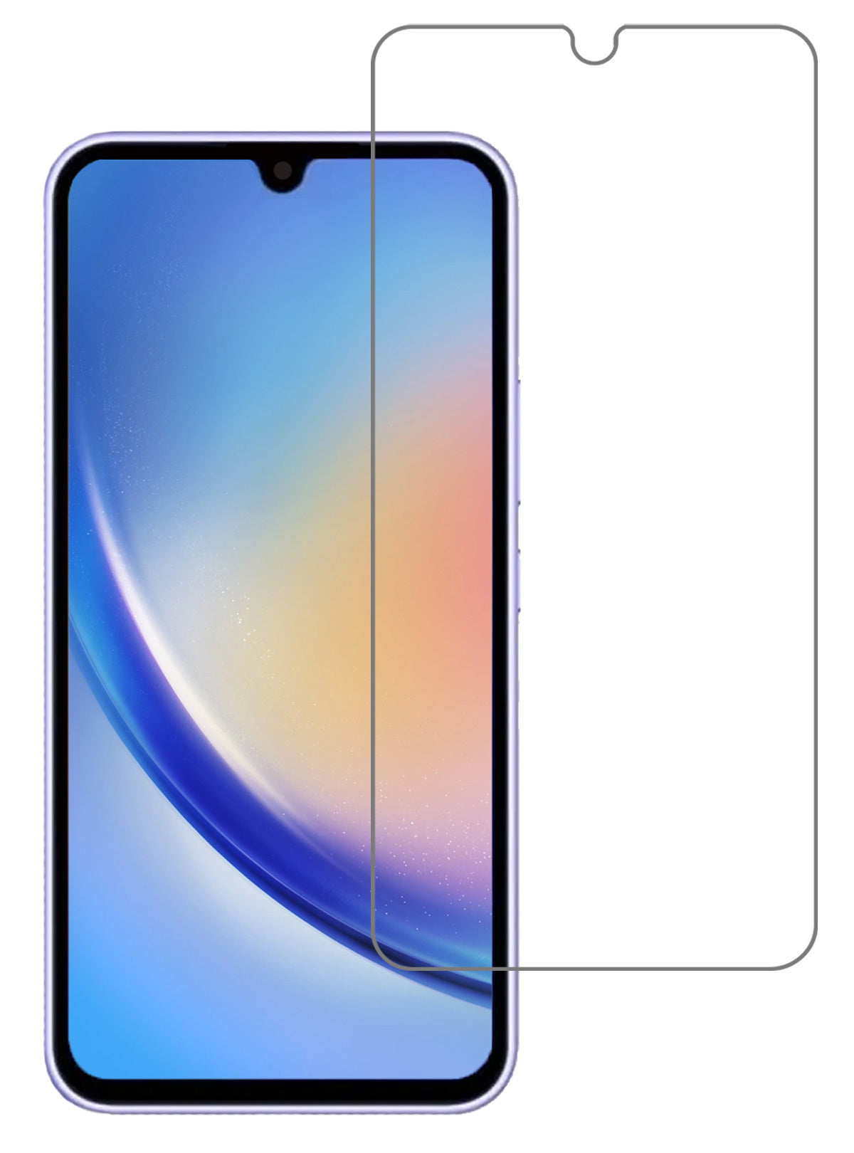 Gehard glazen screenprotector voor Samsung A34