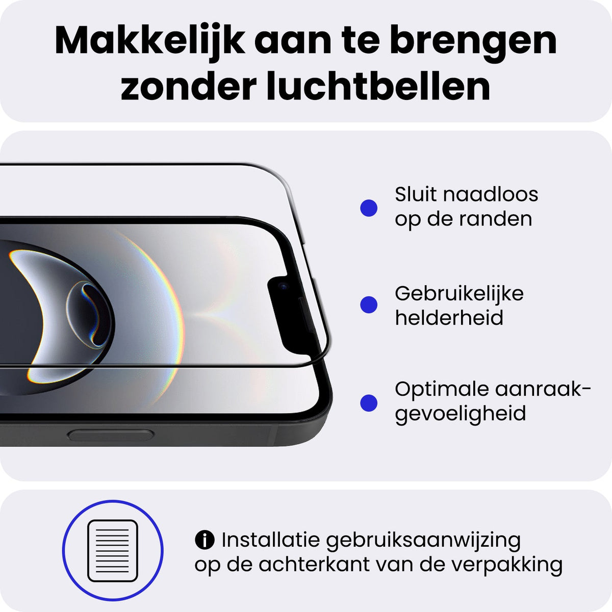 Screenprotector van gehard glas voor iPhone 16e