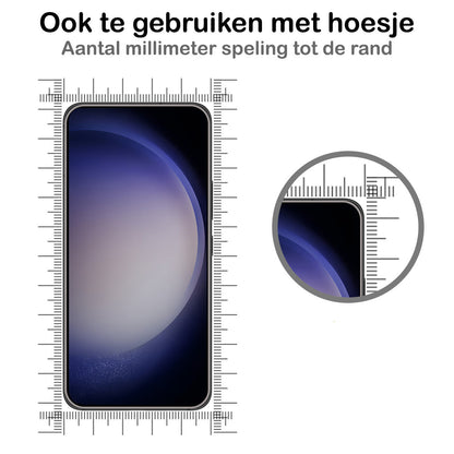 Screenprotector van gehard glas met volledige dekking voor Samsung S23