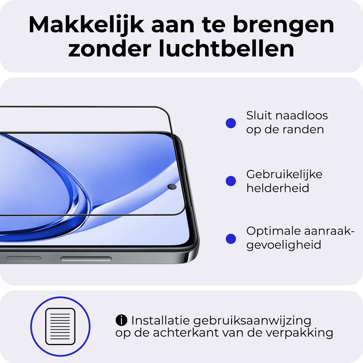 Screenprotector van gehard glas voor OPPO A80