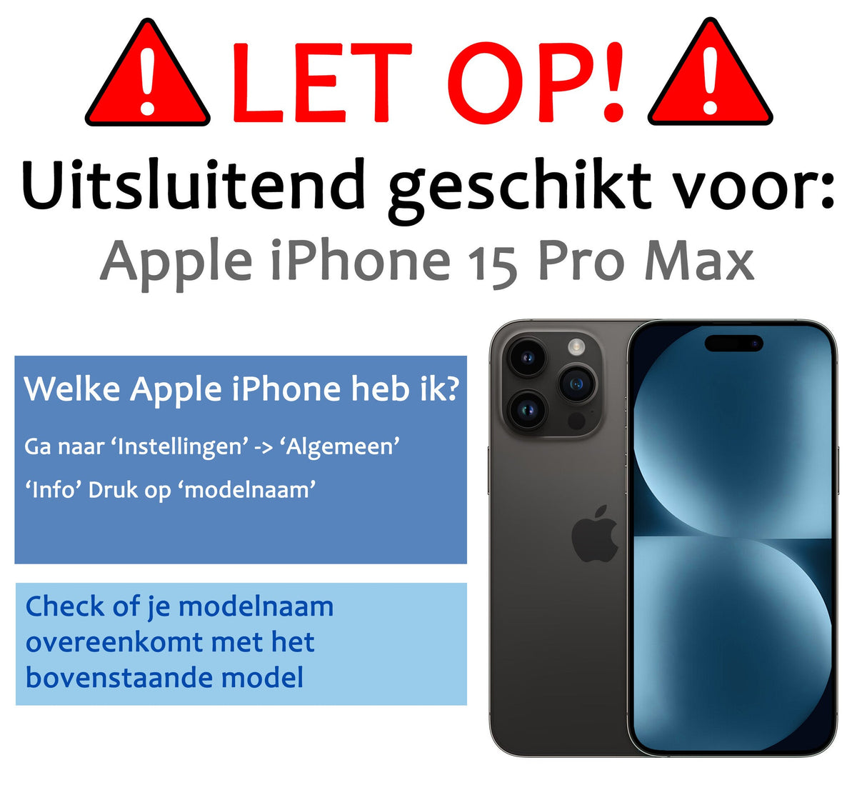 Privacy screenprotector van gehard glas voor iPhone 15 Pro Max