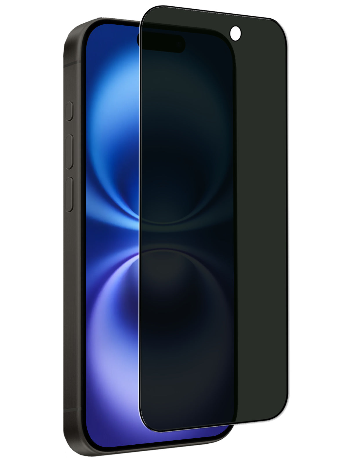Screenprotector van gehard glas met privacyfilter voor iPhone 16