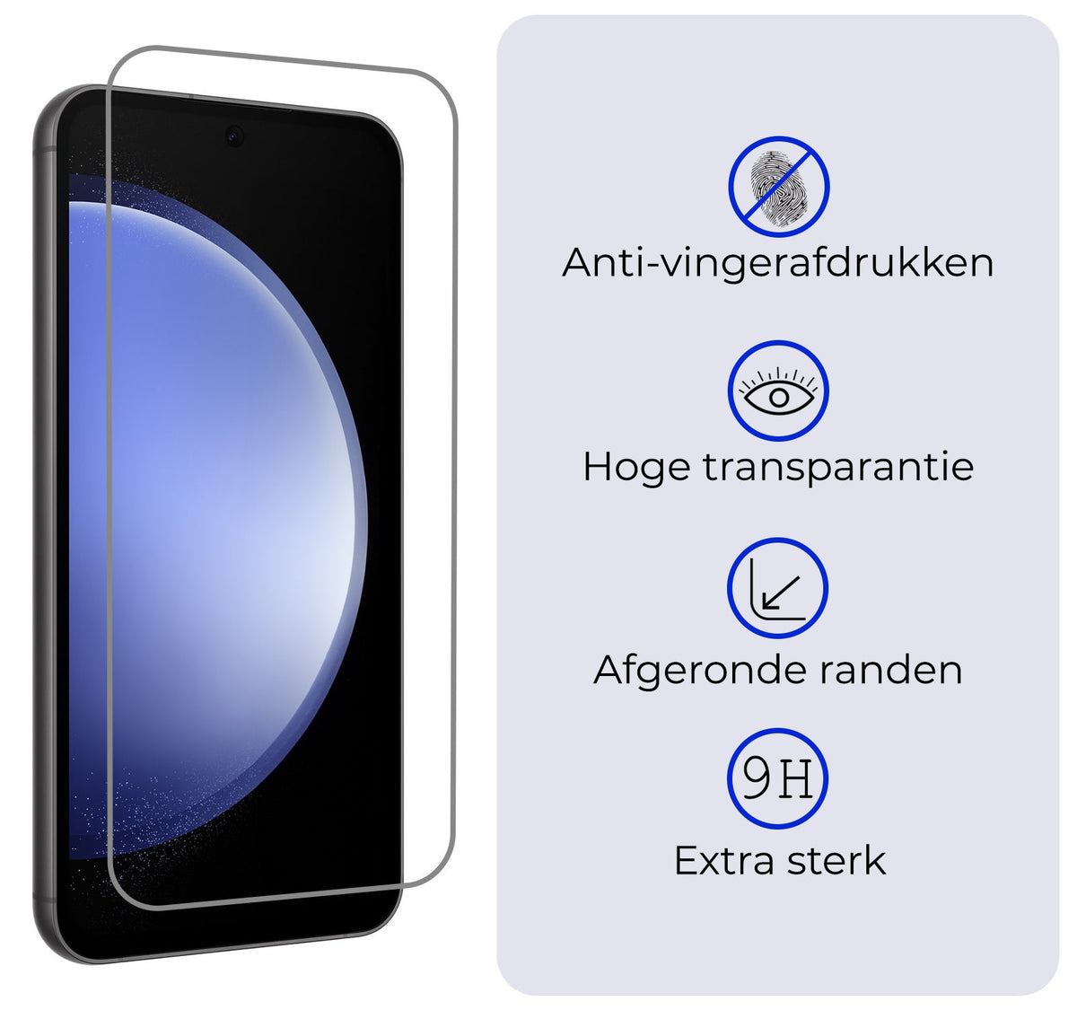 Screenprotector van gehard glas met anti-kraslaag