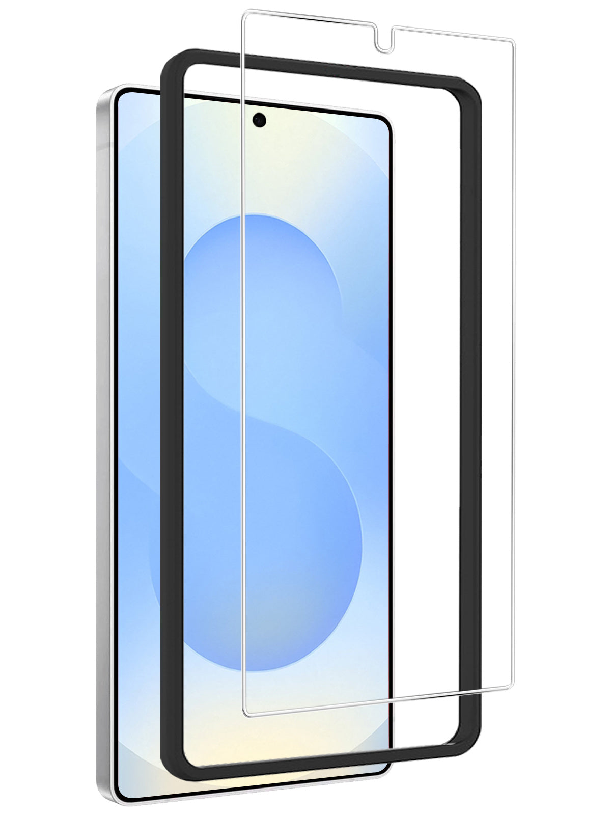 Glazen screenprotector met installatieframe voor Samsung S25 Ultra