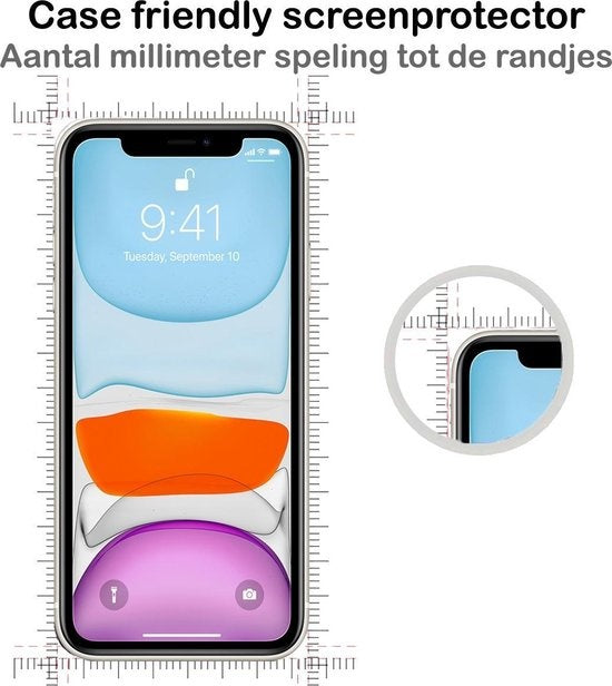 iPhone 11 Screenprotector Gehard Glas met Volledige Dekking