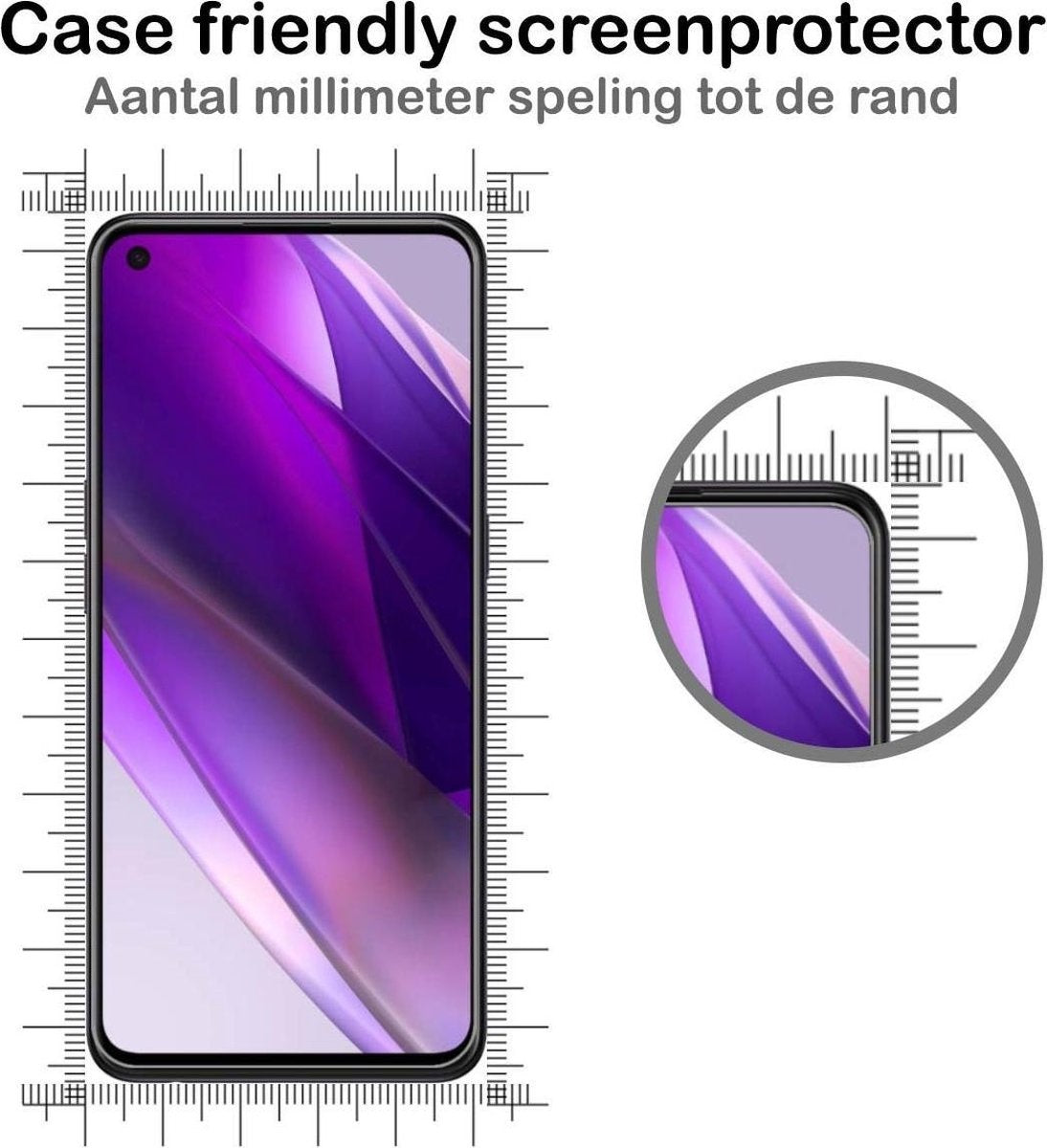 Gehard glazen screenprotector voor OPPO Find X3 Lite