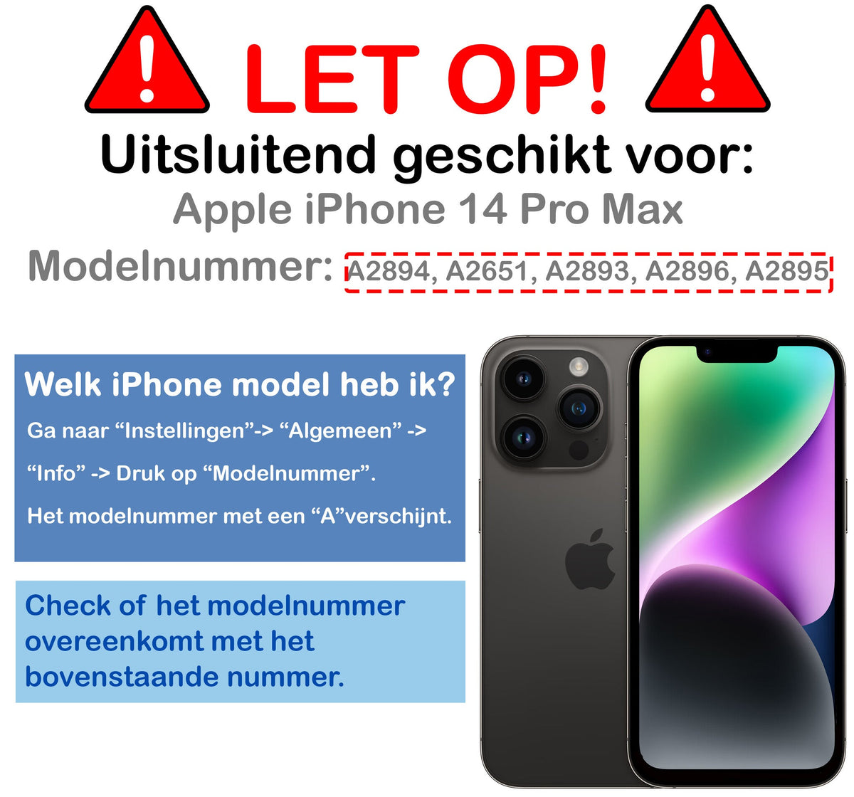 Screenprotector van gehard glas met installatieframe voor iPhone 14 Pro Max