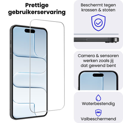 Glazen screenprotector voor iPhone Air met volledige dekking