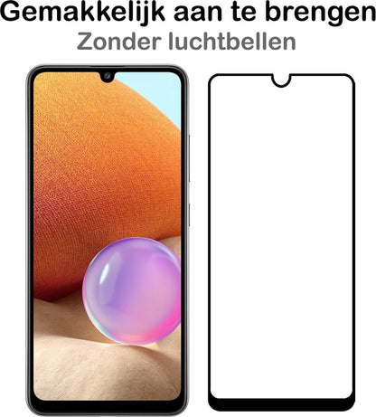 Full Screen Screenprotector Gehard Glas Geschikt Voor Samsung A32 5G