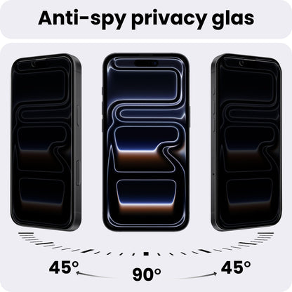 Privacy screenprotector van gehard glas voor iPhone 17 Pro Max