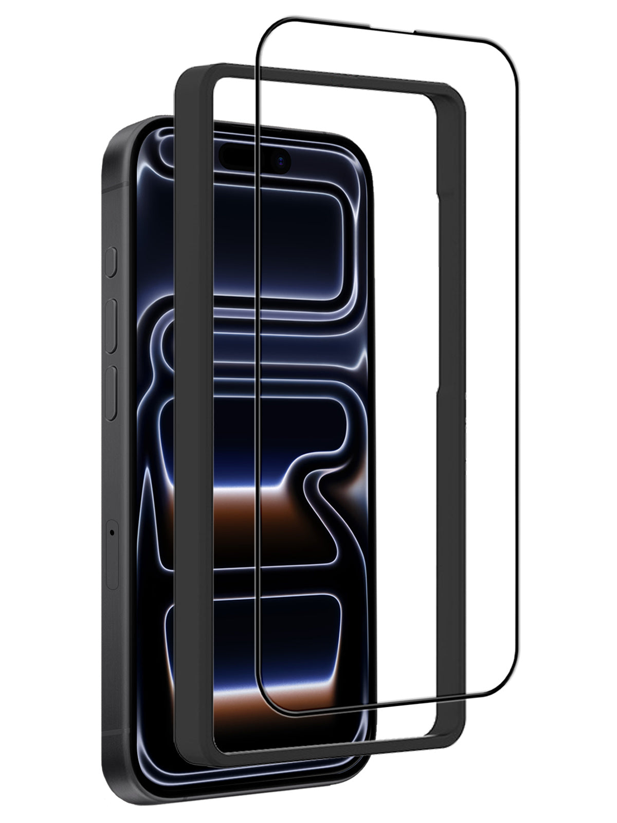 Gehard glazen screenprotector met installatieframe voor iPhone 17 Pro Max