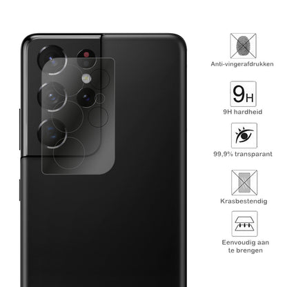Gehard Glazen Camera Screenprotector Geschikt Voor Samsung Galaxy S21 Ultra