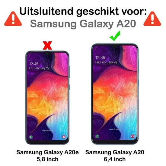 Gehard glazen screenprotector voor Samsung Galaxy A20