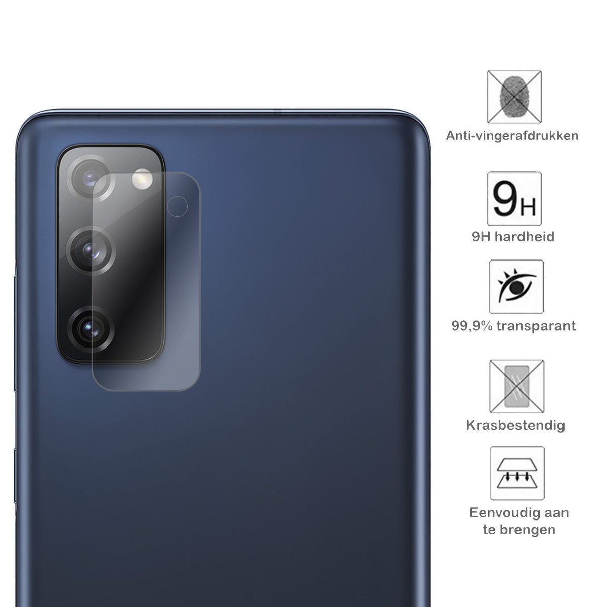 Camera screenprotector van gehard glas voor Samsung S20 FE
