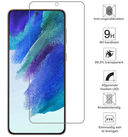 Gehard glazen screenprotector voor Samsung S21 FE