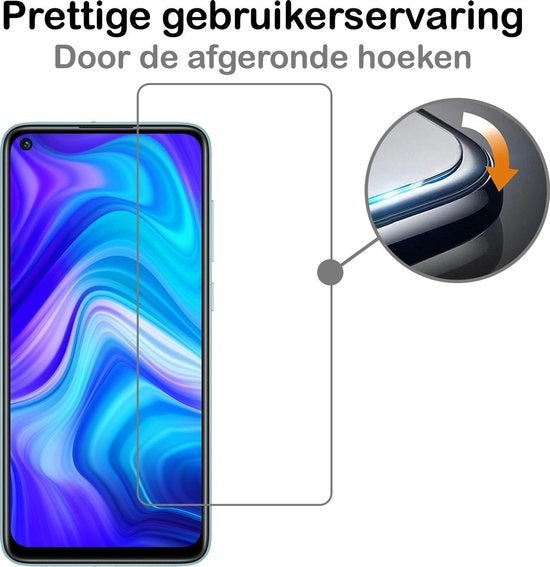 Gehard glazen screenprotector voor Xiaomi Redmi Note 9