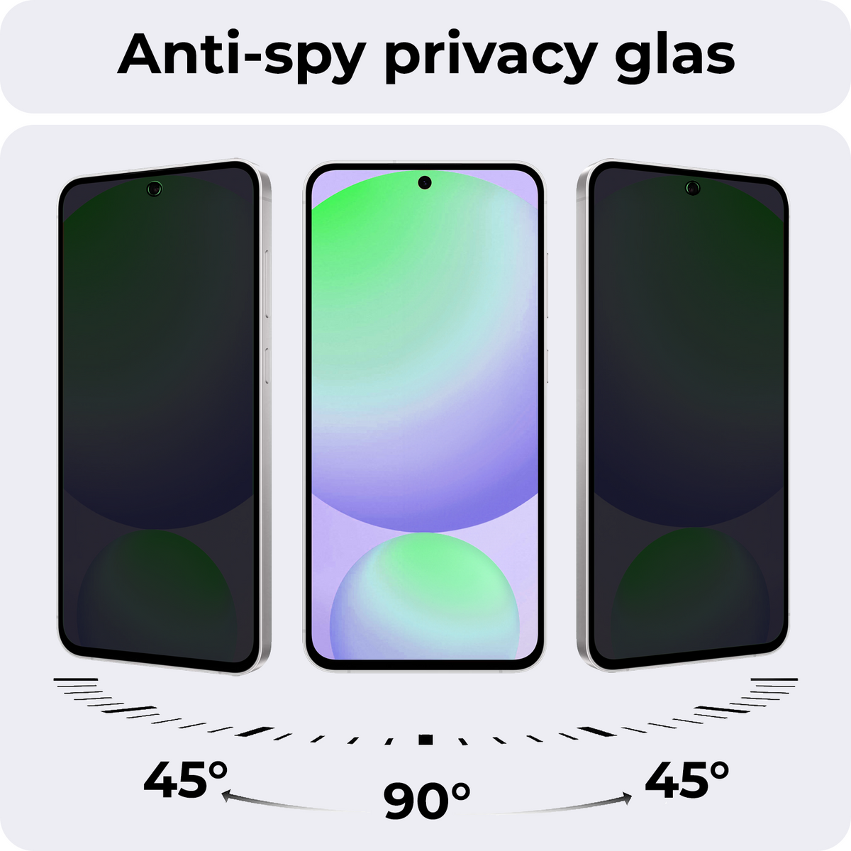 Gehard glazen screenprotector met privacy filter voor Samsung Galaxy S24 FE