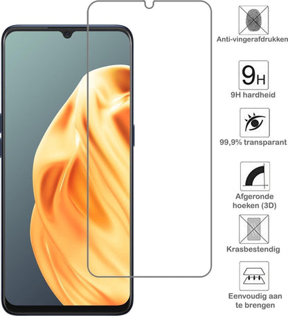 Gehard glazen screenprotector voor OPPO A91 met krasbescherming