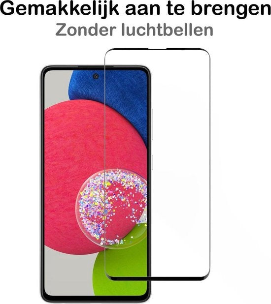 Screenprotector van gehard glas met zwarte randen