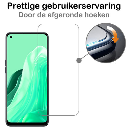 Gehard glazen screenprotector voor OPPO Reno 7 met krasbescherming