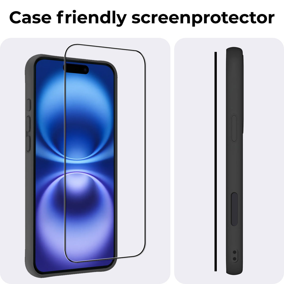 Screenprotector van Gehard Glas met Volledige Dekking voor iPhone 16