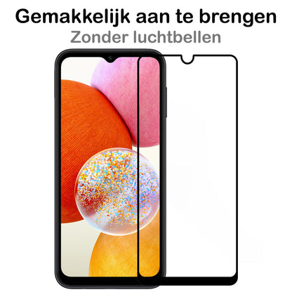 Gehard glazen screenprotector met zwarte randen