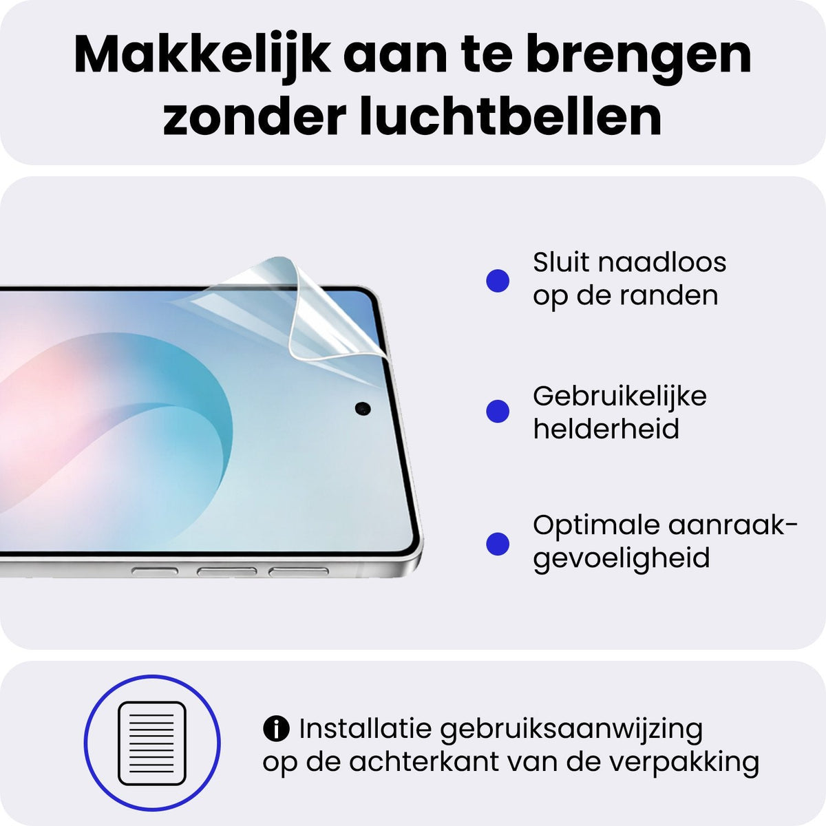 Flexibele TPU Screenprotector voor Samsung Galaxy S26 Ultra