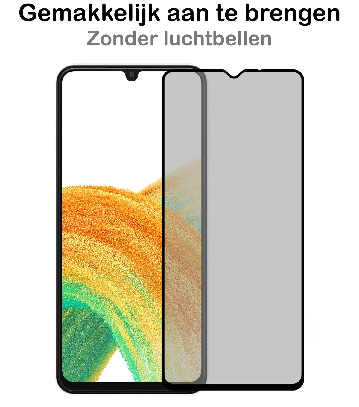 Gehard glas privacy screenprotector voor Samsung Galaxy A33