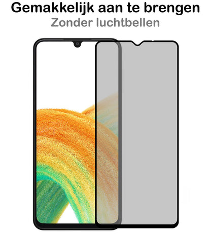 Gehard glas privacy screenprotector voor Samsung Galaxy A33