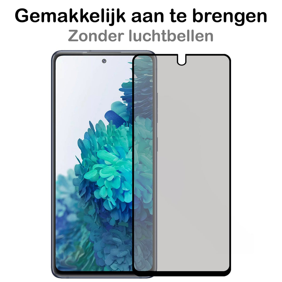Gehard glazen screenprotector met privacy filter