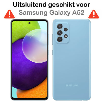 Gehard glazen screenprotector met privacy filter geschikt voor Samsung A52