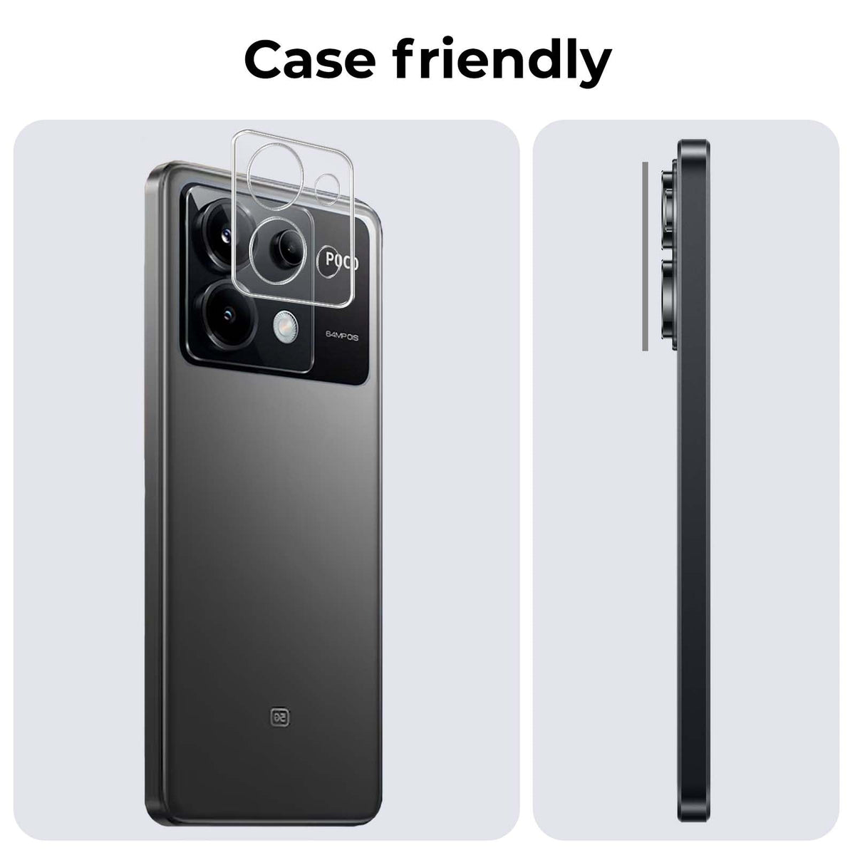 Gehard glazen camera screenprotector voor Xiaomi Poco X6