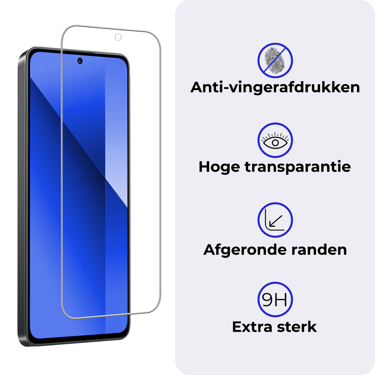 Glazen screenprotector voor Xiaomi Redmi Note 13 4G