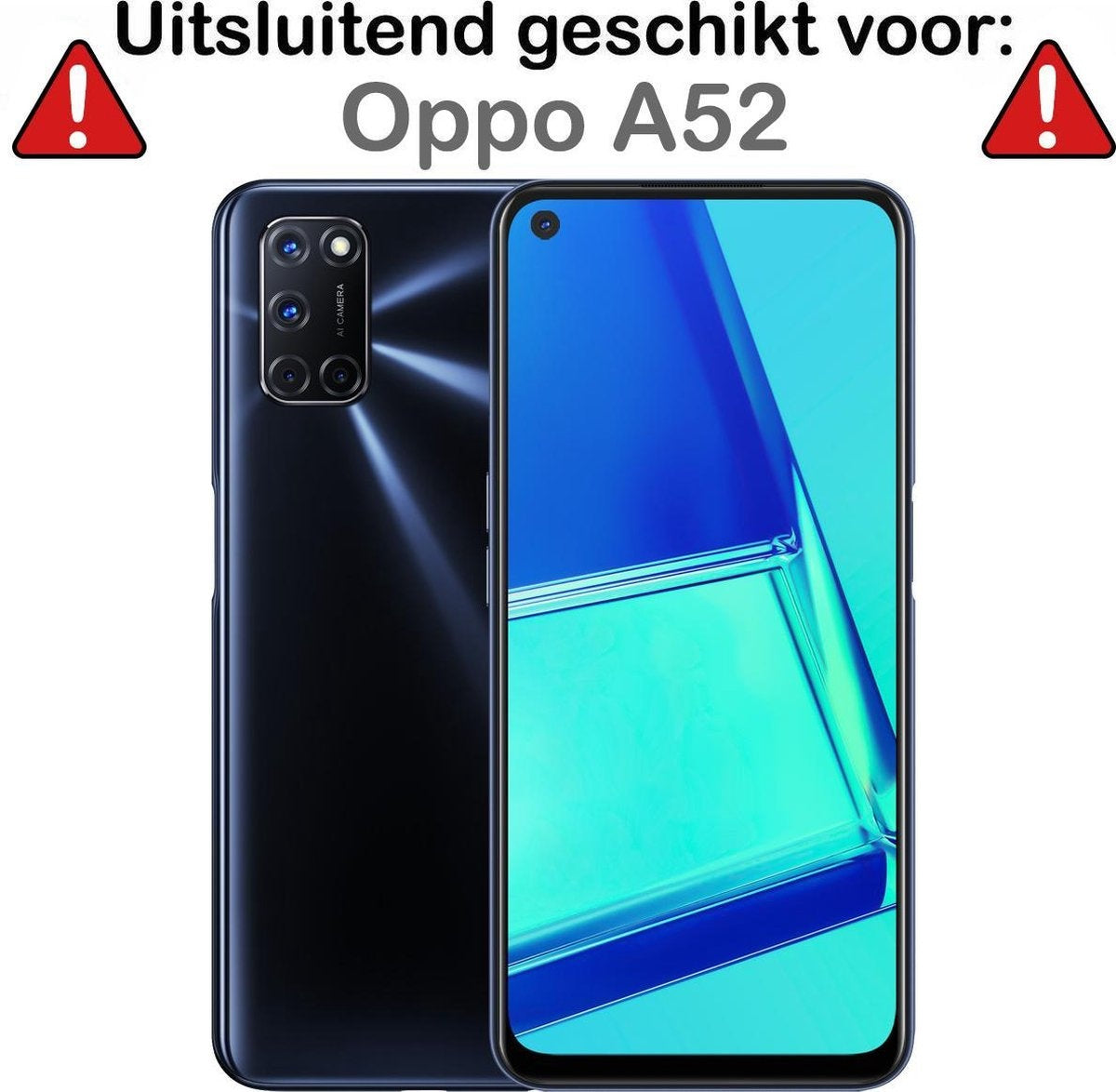 Gehard glazen screenprotector voor OPPO A52