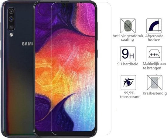 Screenprotector van gehard glas met zwarte randen