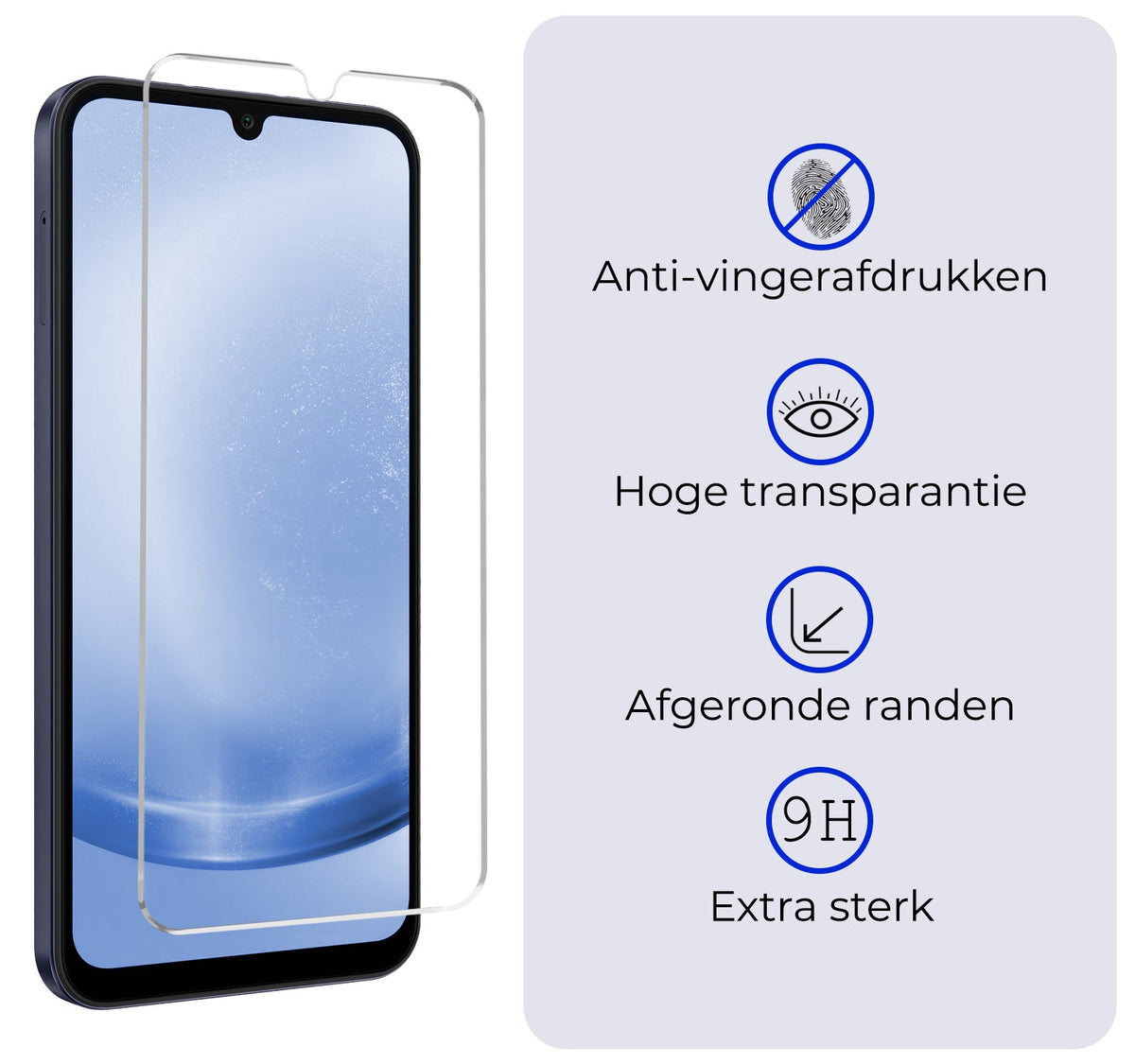 Gehard glazen screenprotector met anti-kras laag