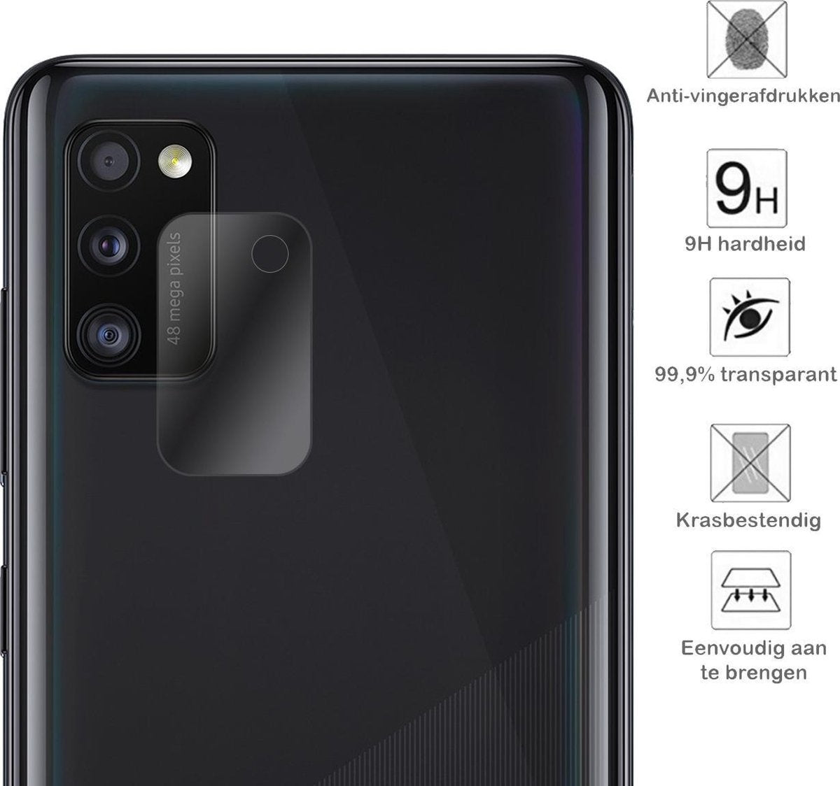 Gehard glazen camera screenprotector voor Samsung Galaxy A41
