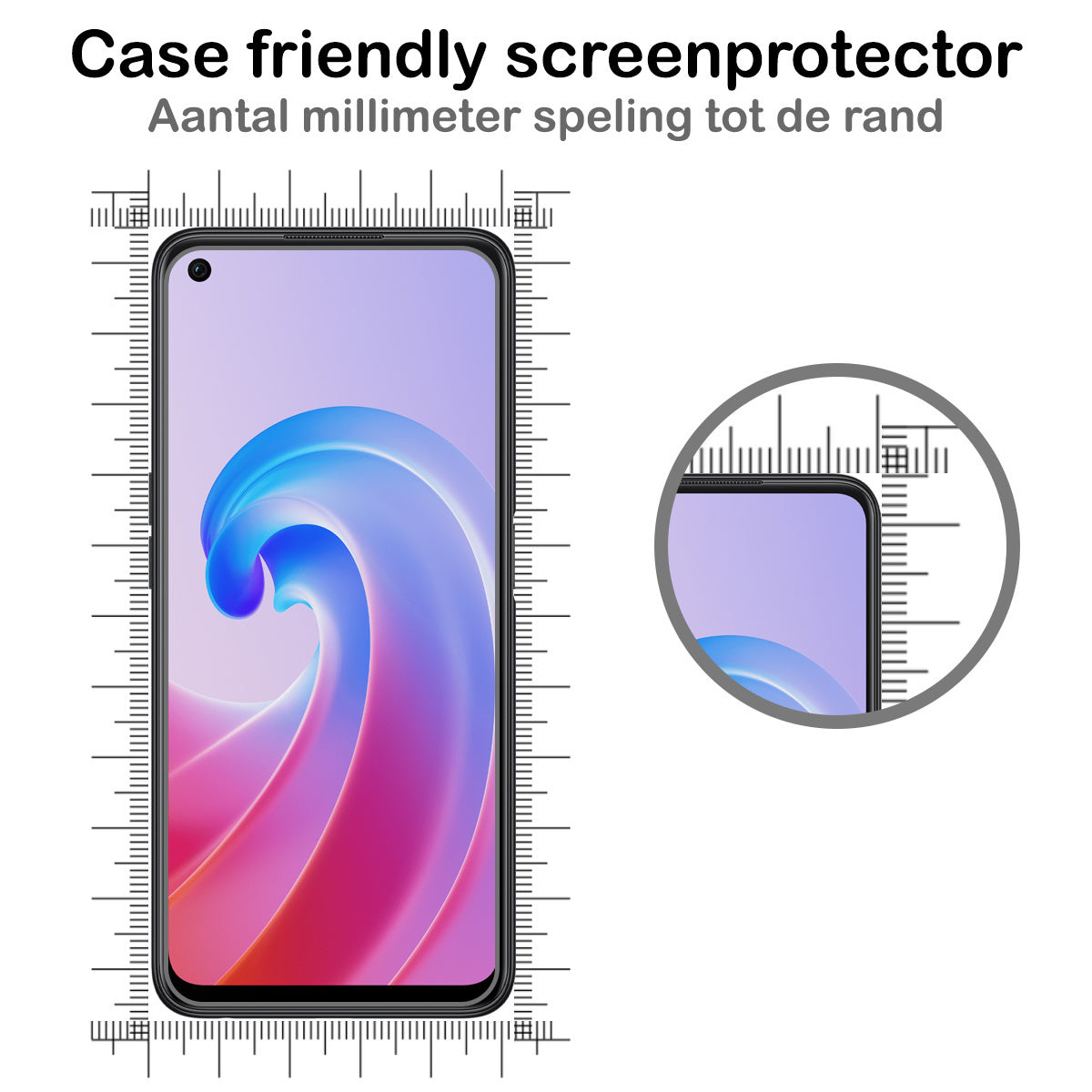 Screenprotector van gehard glas voor OPPO A76