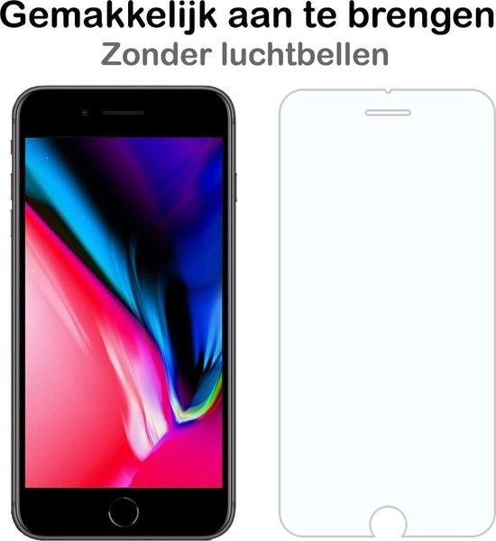 Gehard glazen screenprotector voor iPhone 8 Plus met anti-kraslaag